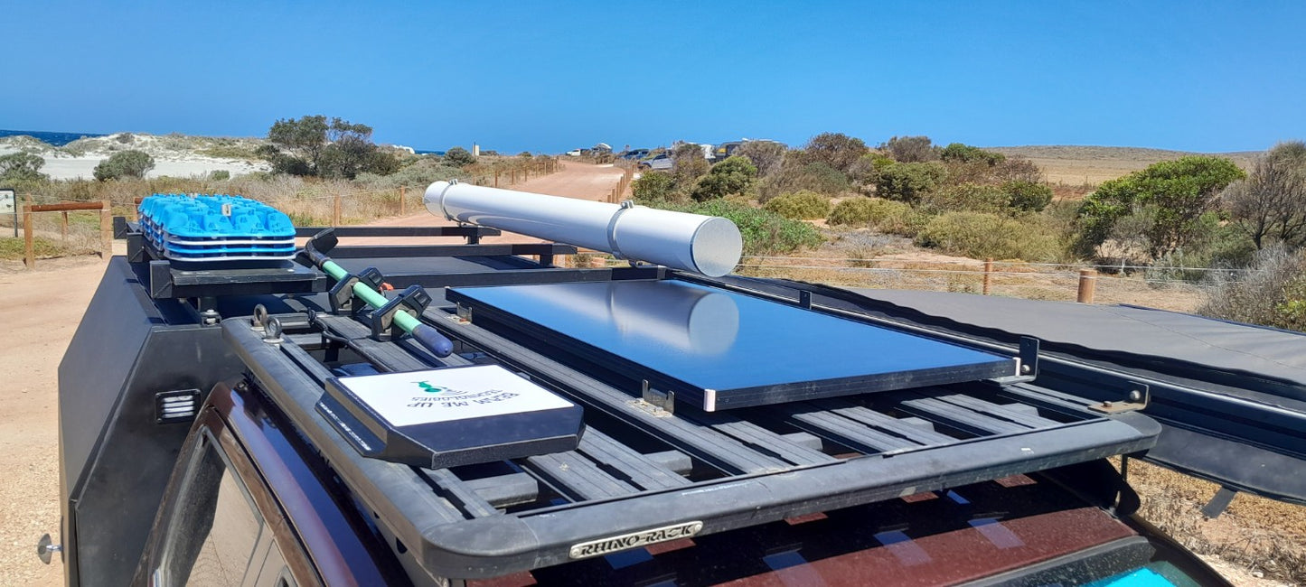 Starlink Mini 4WD Flat Rack Mount for ARB Base Rack, Rhino Pioneer Rack and XTM flat racks.