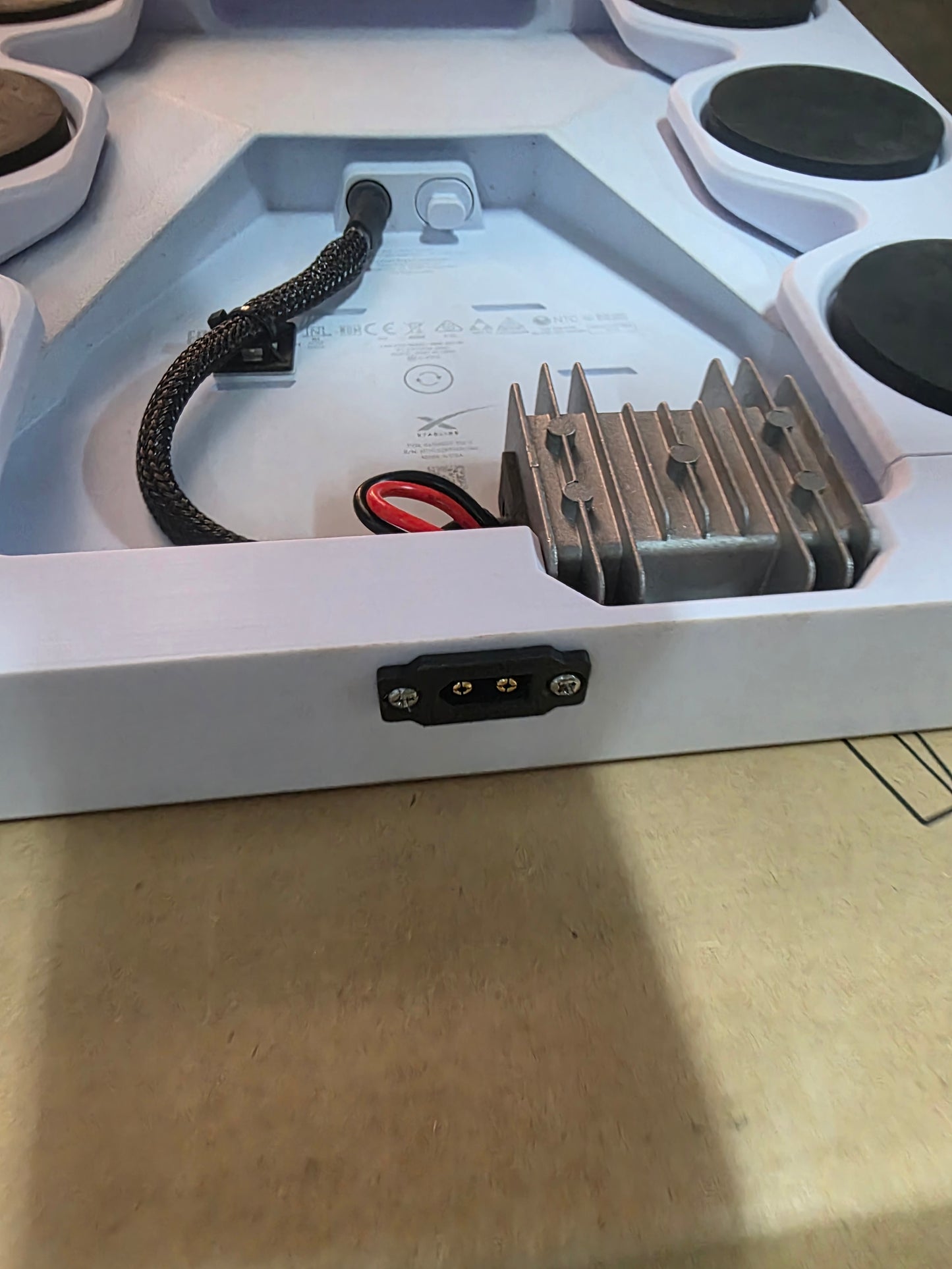 Add an Intergrated Voltage Step-Up Module. 12VDC/24VDC In to 30VDC Out