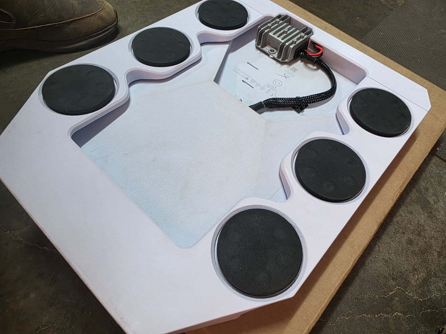 Add an Intergrated Voltage Step-Up Module. 12VDC/24VDC In to 30VDC Out